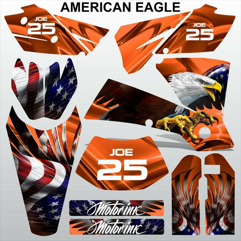 KTM EXC 2004 AMERICAN EAGLE motocross decals racing stripes set MX graphics kit