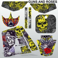 COBRA KING 50 2002-2005 GUNS AND ROSES motocross racing decals set MX graphics