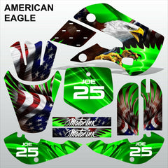 Kawasaki KLX 110 2000-2009 AMERICAN EAGLE motocross racing decals MX graphics