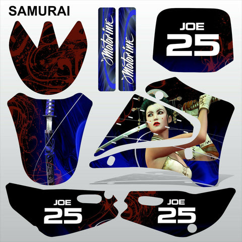 Yamaha TTR125 2000-2007 SAMURAI motocross racing decals set MX graphics kit