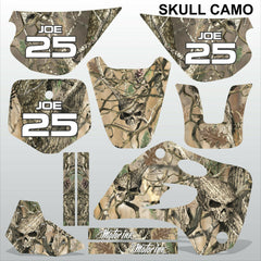 Kawasaki KX 80 1994-1997 SKULL CAMO motocross racing decals set MX graphics kit