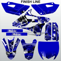 Yamaha YZ 85 2015 FINISH LINE motocross racing decals set MX graphics stripes