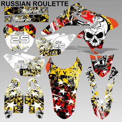 Suzuki RMZ 250 2010-2018 RUSSIAN ROULETTE motocross racing decals  MX graphics