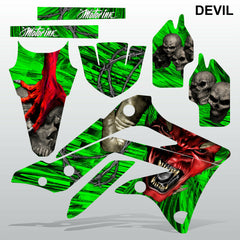 Kawasaki KXF 450 2012-2014 DEVIL PUNISHER motocross decals set MX graphics kit