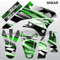 Kawasaki KLX 450 2008-2012 SHEAR motocross decals set MX graphics stripe kit