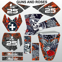 KTM SX 50 2002-2008 GUNS AND ROSES motocross racing decals set MX graphics kit