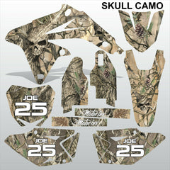 SUZUKI RMZ 450 2008-2017 SKULL CAMO motocross racing decals set MX graphics kit