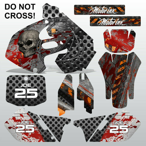 Suzuki RM 125-250 1999 2000 DO NOT CROSS motocross decals set MX graphics kit