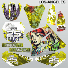 SUZUKI RM 85 2001-2012 LOS-ANGELES motocross racing decals set MX graphics kit