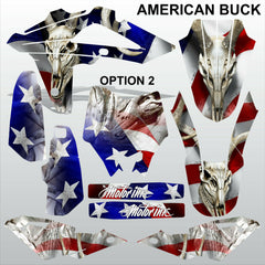 HUSQVARNA CR WR 125 2009-2013 AMERICAN BUCK motocross decals set MX graphics kit