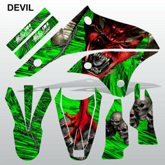 Kawasaki KLX 450 2008-2012 DEVIL PUNISHER motocross decals MX graphics stripe