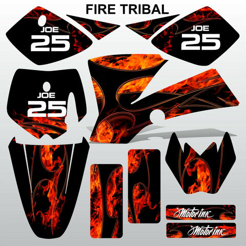 KTM SX 50 2002-2008 FIRE TRIBAL motocross racing decals stripe set MX graphic