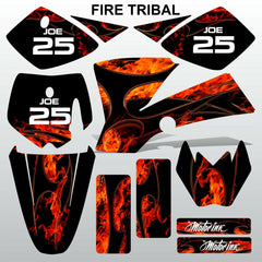 KTM SX 50 2002-2008 FIRE TRIBAL motocross racing decals stripe set MX graphic