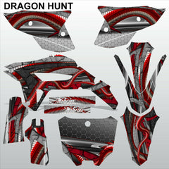 HONDA CRF 450R 2021 DRAGON HUNT motocross racing decals set MX graphics kit