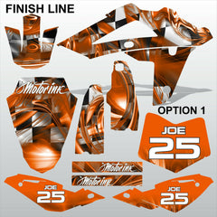 HUSQVARNA 250 450 510 2008-2010 FINISH LINE motocross decals set MX graphics kit