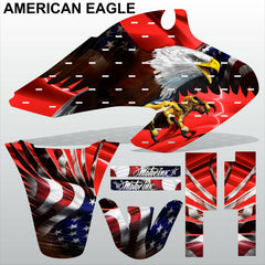 Honda XR 70 2001-2003 AMERICAN EAGLE racing motocross decals set MX graphics kit