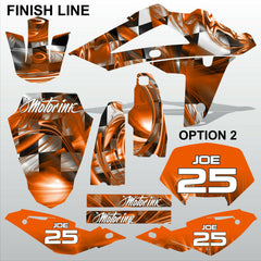 HUSQVARNA 250 450 510 2008-2010 FINISH LINE motocross decals set MX graphics kit