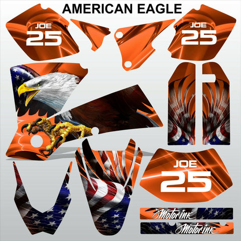 KTM EXC 2003 AMERICAN EAGLE motocross decals racing stripes set MX graphics kit