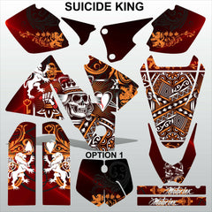 KTM EXC 1998-2000 SUICIDE KING motocross racing decals set MX graphics stripes