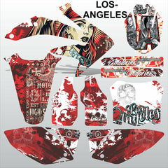 Honda CRF 450 2008 LOS-ANGELES motocross racing decals set MX graphics kit