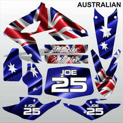 BMW G450X AUSTRALIAN motocross racing decals set MX graphics stripes kit