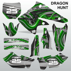 Kawasaki KXF 250 2004-2005 DRAGON HUNT motocross decals set MX graphics kit