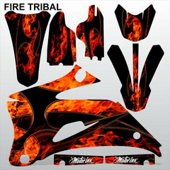 Yamaha YZF 250 450 2006-2007 FIRE TRIBAL motocross decals set MX graphics kit