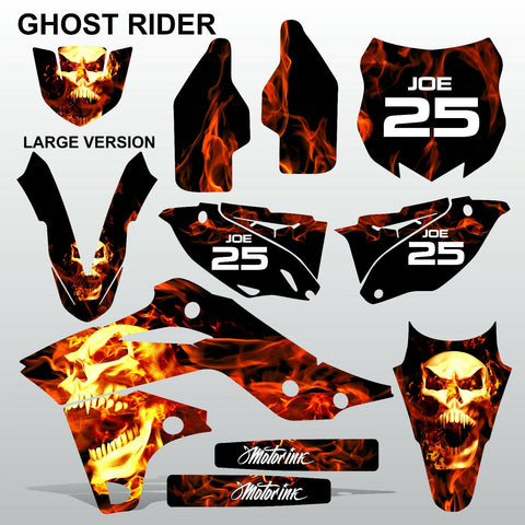 Kawasaki KXF 250 2013-2016 GHOST RIDER motocross decals set MX graphics kit