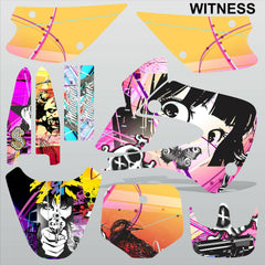 Kawasaki KX 85-100 2001-2012 WITNESS motocross racing decals set MX graphics kit