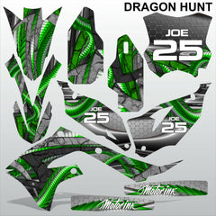 Kawasaki KXF 250 2021 DRAGON HUNT motocross racing decals set MX graphics kit