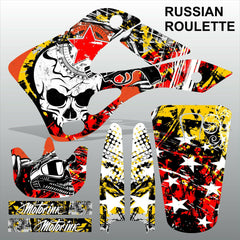 Kawasaki KX 125-250 1999-2002 RUSSIAN ROULETTE motocross decals set MX graphics