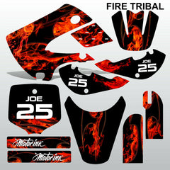 Kawasaki KX 65 2000-2015 FIRE TRIBAL motocross decals MX graphics kit stripes