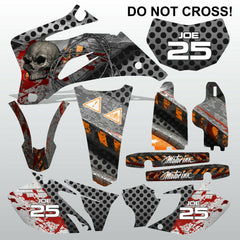 Yamaha WR 450F 2007-2013 DO NOT CROSS motocross race decals set MX graphics kit