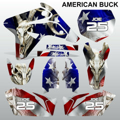 Suzuki RMZ 450 2007 AMERICAN BUCK motocross racing decals set MX graphics kit