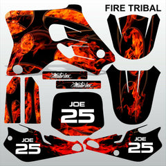Yamaha YZ 80 1993-2001 FIRE TRIBAL motocross racing decals set MX graphics kit