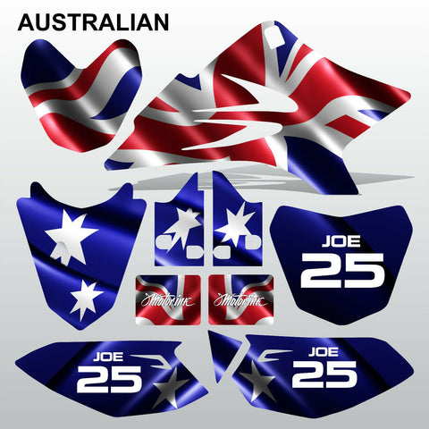 Yamaha TTR 50 2006-2015 AUSTRALIAN motocross racing decals set MX graphics