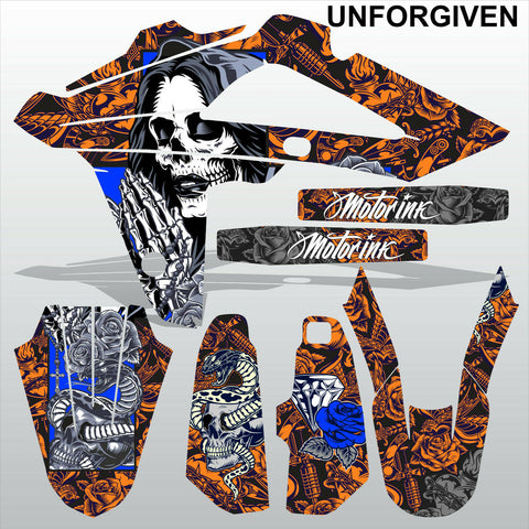 HUSQVARNA CR WR 125 2009-2013 UNFORGIVEN motocross racing decals set MX graphics