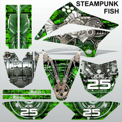 Kawasaki KLX 110 2010-2017 STEAMPUNK FISH motocross decals stripe MX graphics