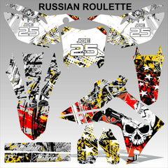 Honda CRF450 2013-2014 CRF250 2014 RUSSIAN ROULETTE motocross decals MX graphics
