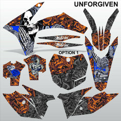 KTM EXC 2012 2013 XC 2011 UNFORGIVEN motocross decals set MX graphics kit