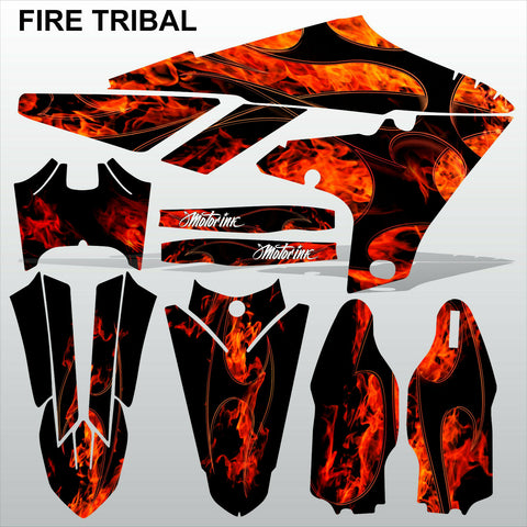 Yamaha YZF 450 2018-2021 FIRE TRIBAL motocross racing decals set MX graphics kit