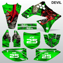 Kawasaki KXF 250 2009-2012 DEVIL PUNISHER motocross decals set MX graphics kit