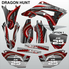 HONDA CR 250 450 2018-2021 DRAGON HUNT motocross racing decals set MX graphics