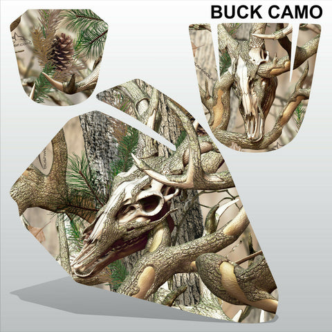 Yamaha PW 80 BUCK CAMO motocross racing decals set MX graphics stripe kit