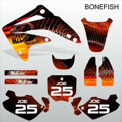 Honda CR85 2003-2012 BONEFISH motocross decals set MX graphics kit