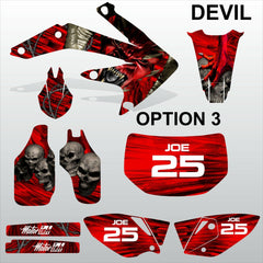 Honda CRF 450X 2005-2016 DEVIL PUNISHER  motocross decals set MX graphics kit