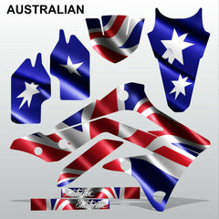 Kawasaki KXF 450 2012-2014 AUSTRALIAN motocross decals set MX graphics kit