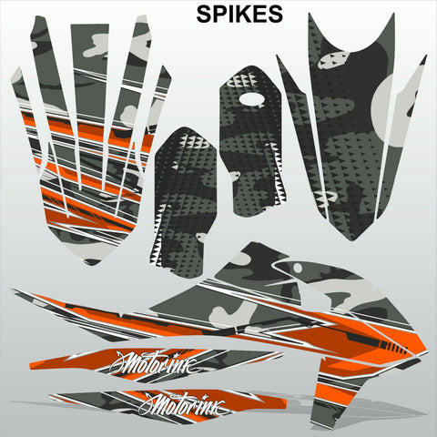 KTM SXF 250-450 2019-2021 SPIKES motocross racing decals set MX graphics stripes