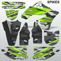 Kawasaki KXF 250 2009-2012 SPIKES motocross racing decals set MX graphics kit
