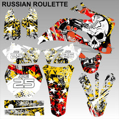 Yamaha YZF 250 450 2006-2007 RUSSIAN ROULETTE motocross decals set MX graphics